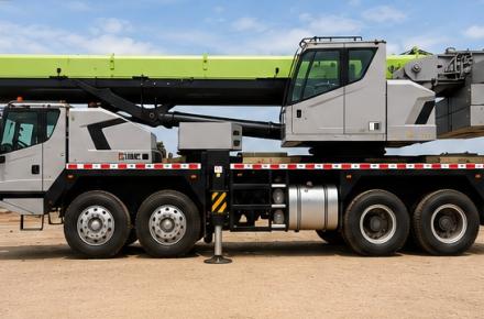 80 t truck crane with extra counterweights